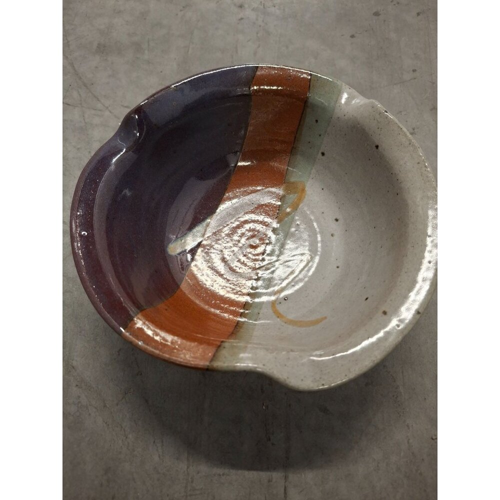 Hanselmann Pottery Signed Studio Ceramic Handcrafted Multicolor  Unique Design